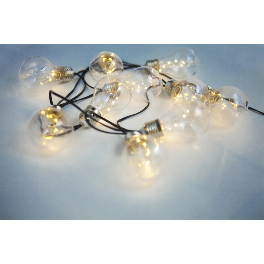 Globo - LED Solar-Lichterkette 10xLED/0,06W/3,2V 380 cm IP44 600 mAh