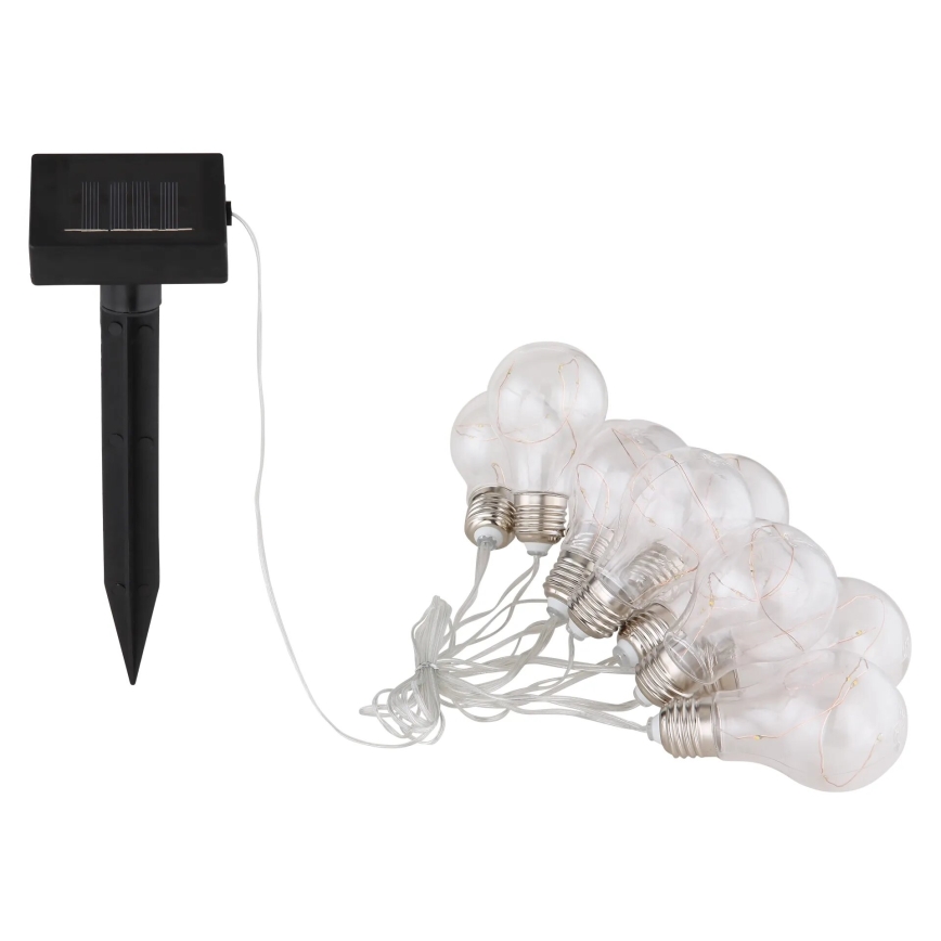 Globo - LED Solar-Lichterkette 10xLED/0,06W/3,2V 380 cm IP44 600 mAh