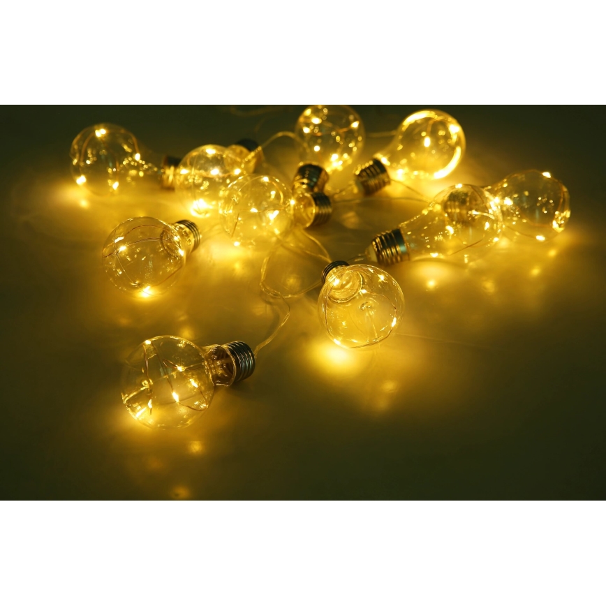 Globo - LED-Solarlichterkette 10xLED/0,06W/3,2V 380 cm IP44