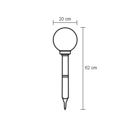 Globo - LED Außenleuchte LED/0,06W/3,2V IP44 600 mAh