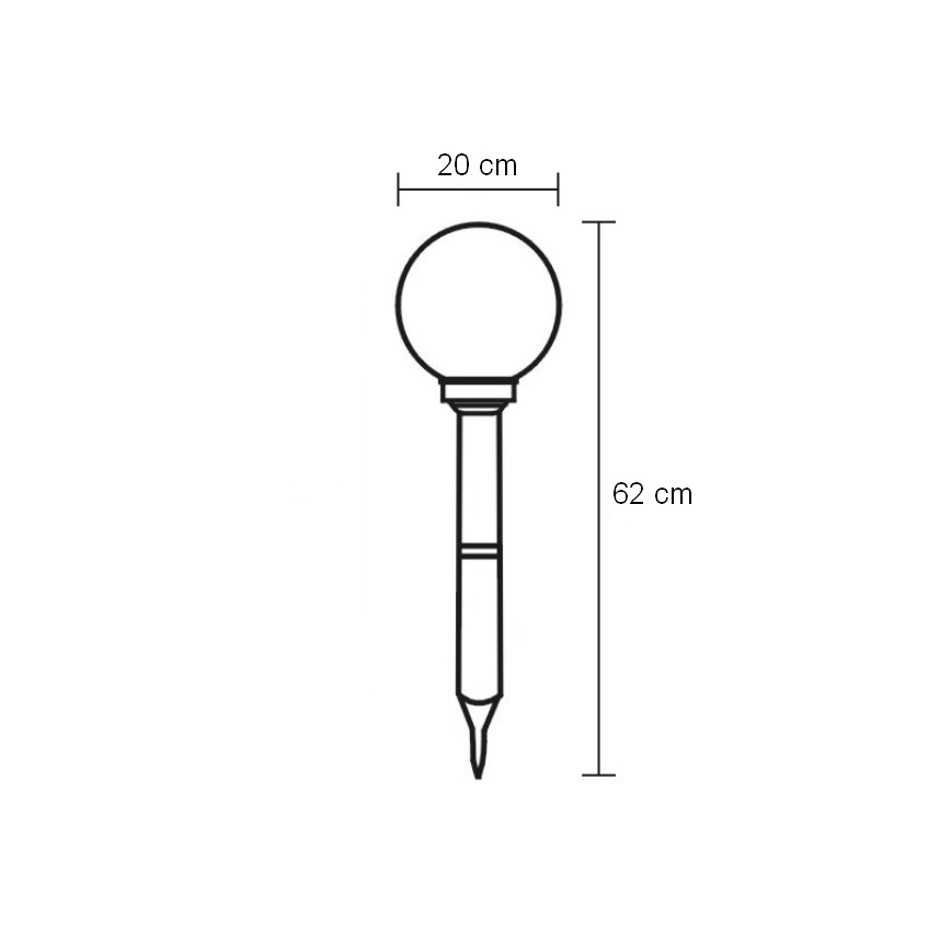 Globo - LED Außenleuchte LED/0,06W/3,2V IP44 600 mAh