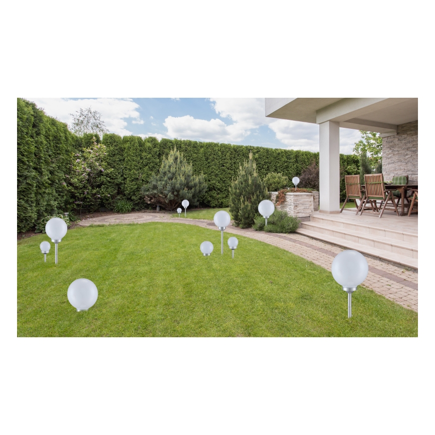 Globo - SET 3x LED-Solarleuchte LED/0,06W/3V 4000K d 10 cm IP44