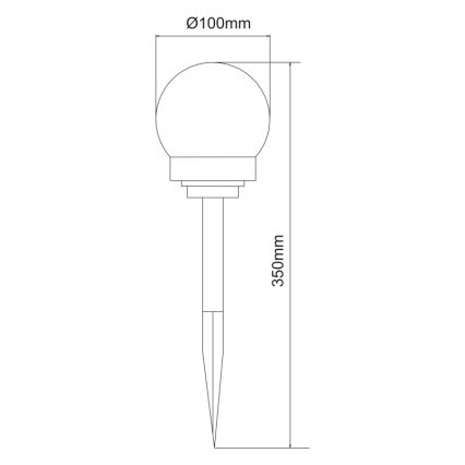 Globo - SET 3x LED-Solarleuchte LED/0,06W/3V 4000K d 10 cm IP44