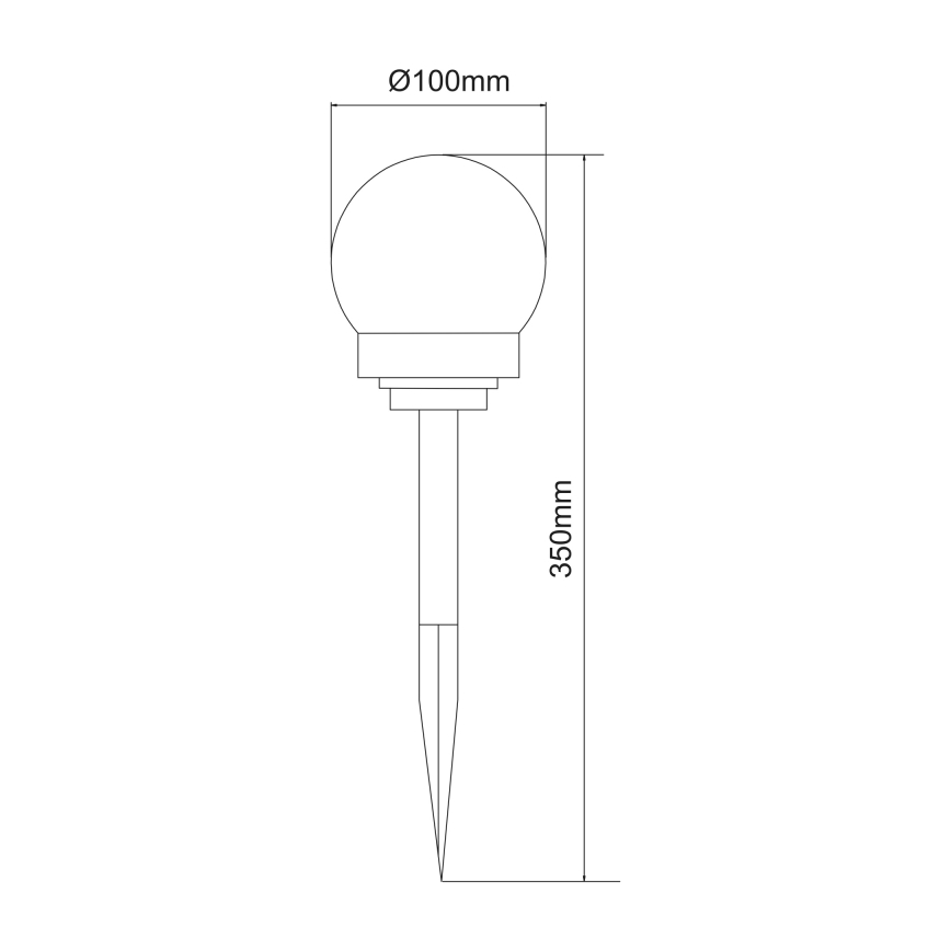 Globo - SET 3x LED-Solarleuchte LED/0,06W/3V 4000K d 10 cm IP44