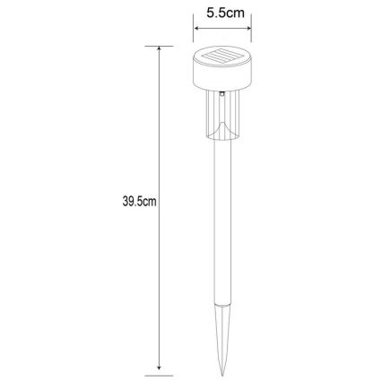 Globo - LED-Solarleuchte LED/0,06W/1,2V IP44 200 mAh