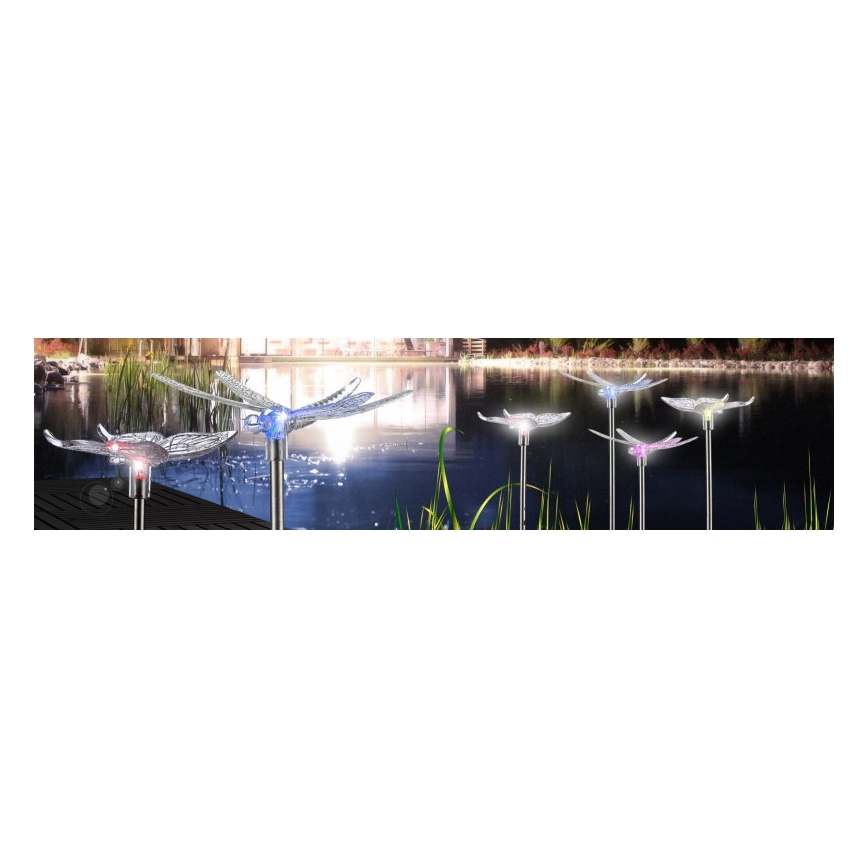 Globo - SET 4x LED-Solarbeleuchtung LED/0,06W/3V IP44