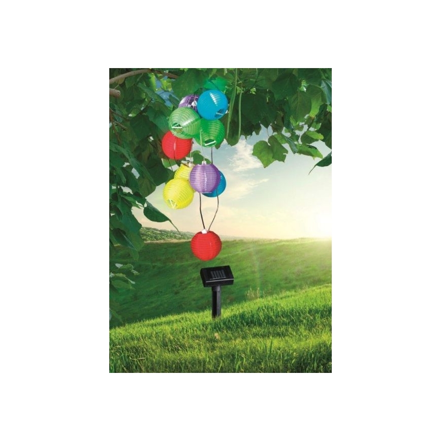 Globo 33971 - LED Solarkette 10xLED/0,06W/1,2V