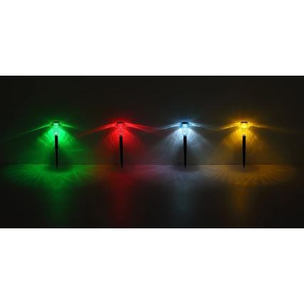 Globo - SET 4x LED RGB Solarleuchte LED/0,05W/3V IP44 150 mAh