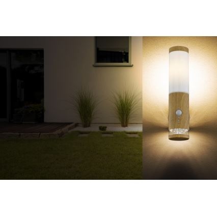 Globo - Außenwandleuchte mit Sensor 1xE27/15W/230V IP44