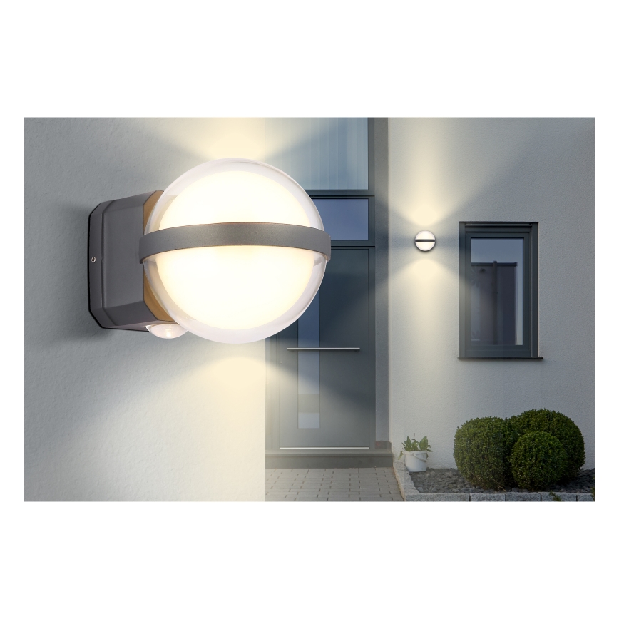 Globo - LED-Outdoor-Wandleuchte LED/12W/230V IP54 schwarz