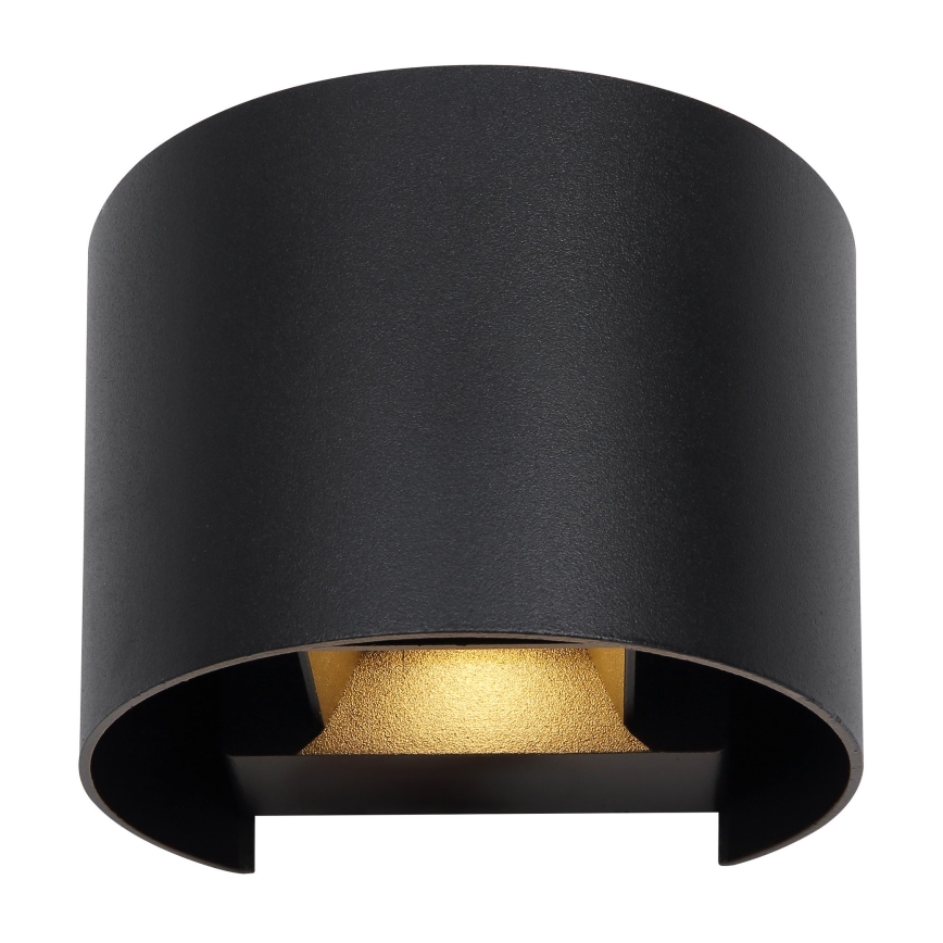 Globo - LED Außenwandleuchte 2xLED/3W/230V IP54 schwarz