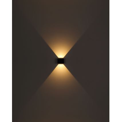 Globo - LED-Wandleuchte für den Außenbereich 2xLED/3W/230V IP44 schwarz