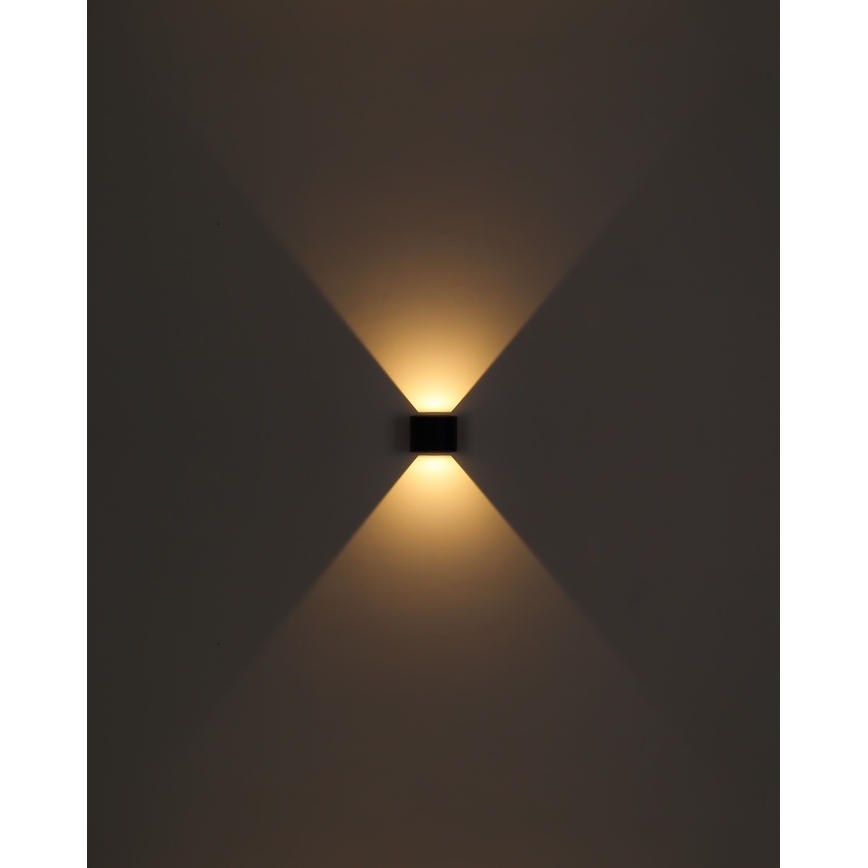 Globo - LED-Wandleuchte für den Außenbereich 2xLED/3W/230V IP44 schwarz