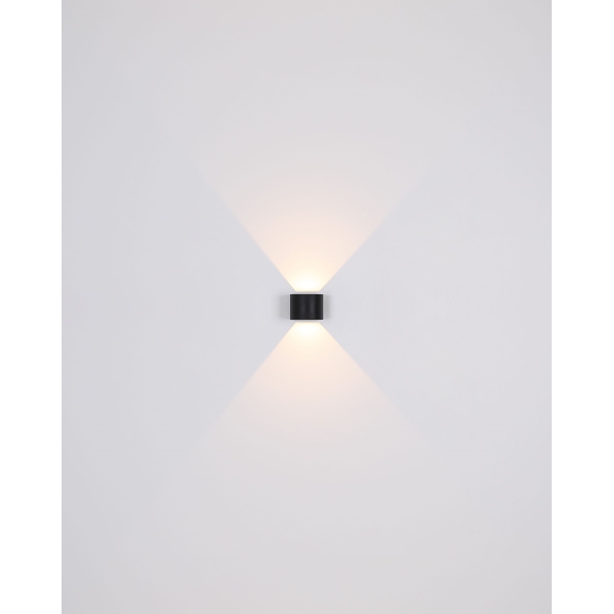 Globo - LED-Wandleuchte für den Außenbereich 2xLED/3W/230V IP44 schwarz