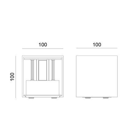 Globo - LED-Außenwandleuchte 2xLED/3W/230V IP54