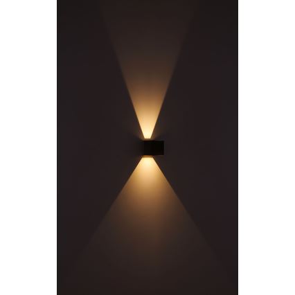 Globo - LED-Wandleuchte für den Außenbereich 2xLED/3W/230V IP44 braun