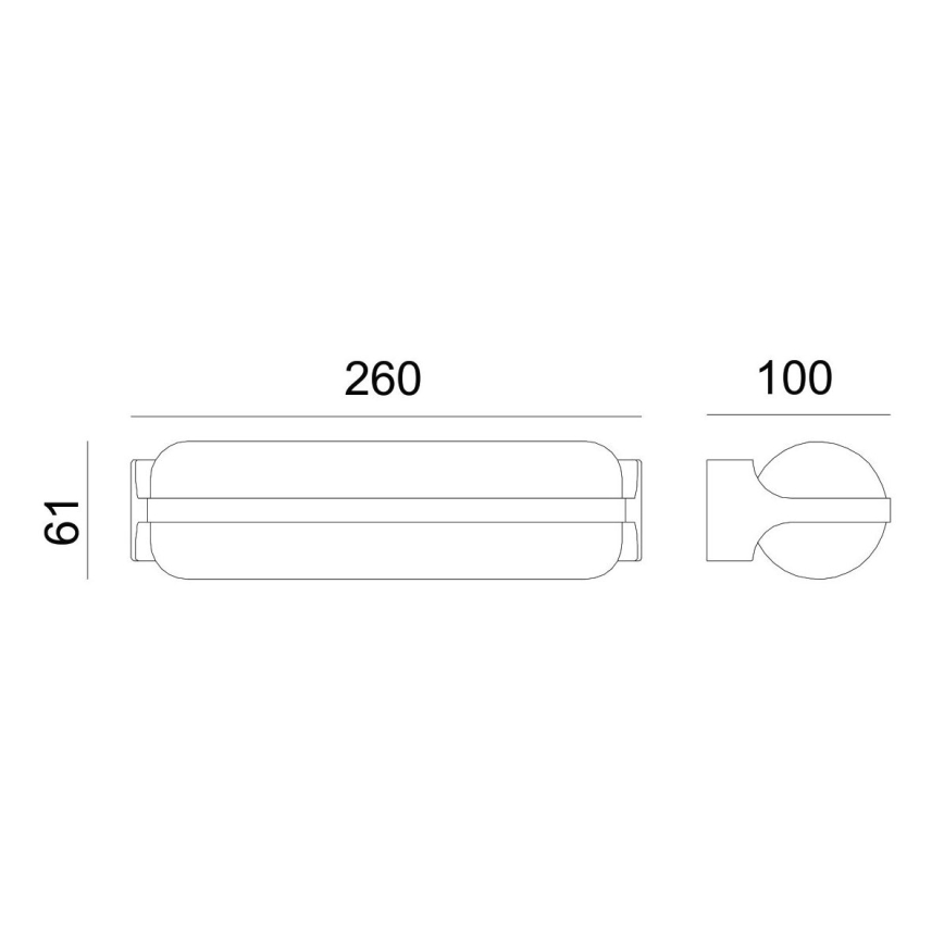 Globo - LED Auβen-Wandbeleuchtung LED/20W/230V IP54