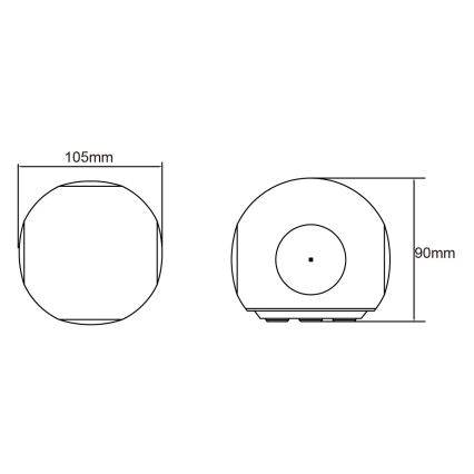 Globo - LED Außenwandleuchte LED/4,5W/230V IP54
