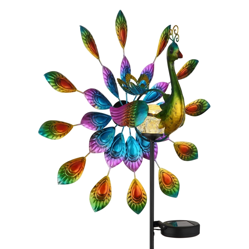 Globo - LED Solar-Dekoration LED/0,06W/3V IP44 300 mAh Pfau