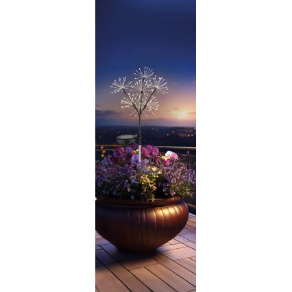 Globo - LED-Solarlampe 3xLED/3V IP44 600 mAh Feuerwerk-Effekt