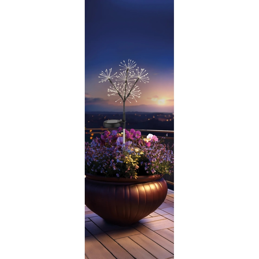 Globo - LED-Solarlampe 3xLED/3V IP44 600 mAh Feuerwerk-Effekt