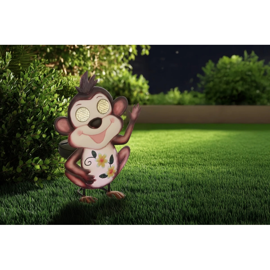 Globo - LED-Solarleuchte 104xLED/3V IP44 300 mAh Affe