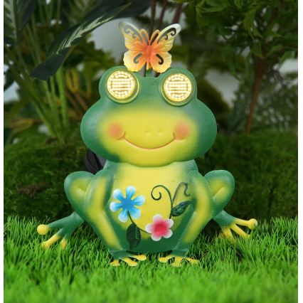 Globo - LED-Solarleuchte 104 LEDs/3 V, IP44, 300 mAh, Frosch
