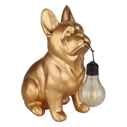 Globo - LED-Solarleuchte LED/3V IP44 300 mAh goldener Hund