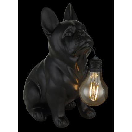 Globo - LED-Solarleuchte LED/3V IP44 300 mAh schwarzer Hund