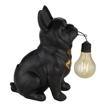 Globo - LED-Solarleuchte LED/3V IP44 300 mAh schwarzer Hund