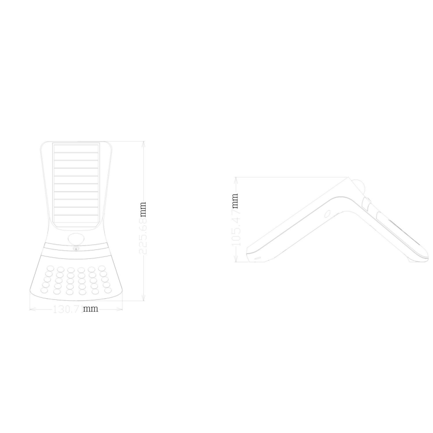 Globo – LED-Solarleuchte mit Sensor LED/3,5W/3V IP44 22,6 cm