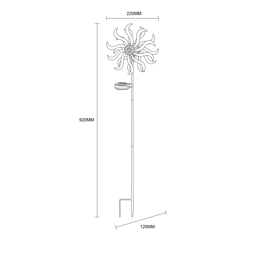 Globo - LED Solar-Dekoration LED/0,06W/3,2V IP44 300 mAh