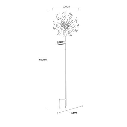 Globo - LED-Solardekoration LED/0,06W/3,2V IP44