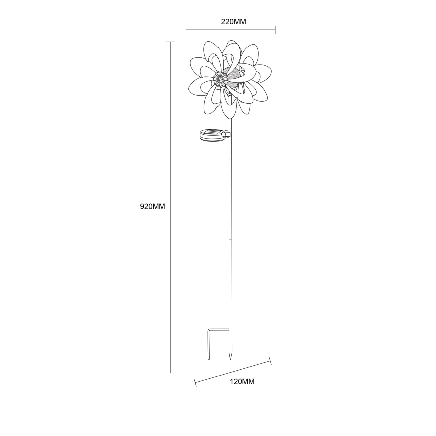 Globo - LED-Solardekoration LED/0,06W/3,2V IP44