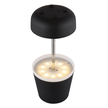 Globo - LED-Solarleuchte 10xLED/0,06W/3V IP44 schwarz
