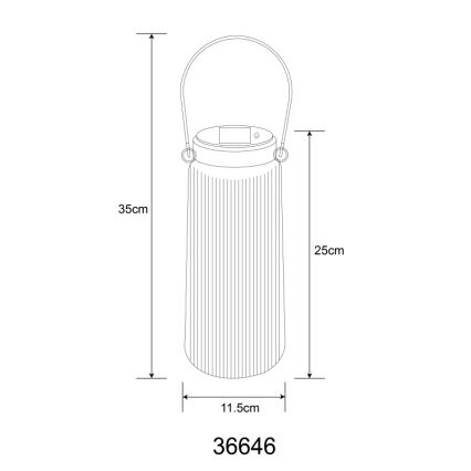 Globo - LED-Solarleuchte 2xLED/0,5W/3V 3000K IP44