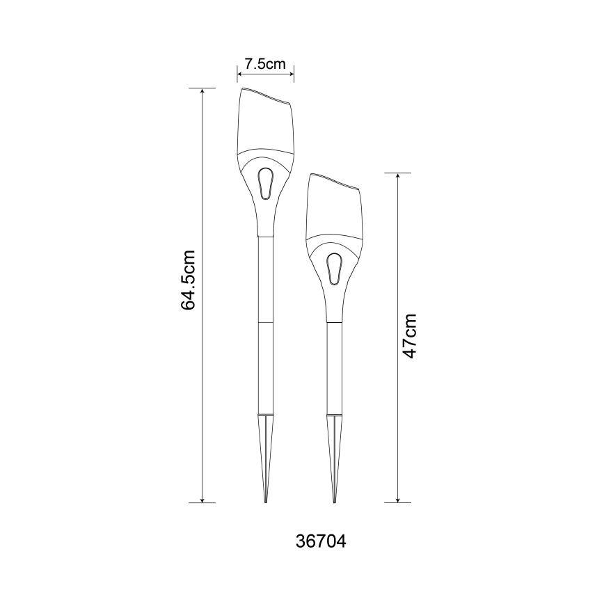 Globo - LED-Solarleuchte LED/2,4W/3V 1600K IP44 800 mAh