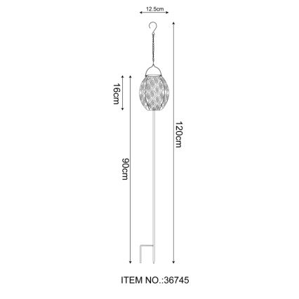 Globo - LED-Solarleuchte 3in1 LED/0,06W/3,2V 3000K IP44