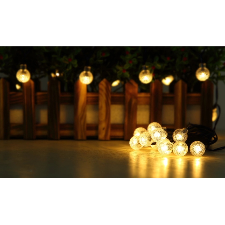 Globo - LED-Solarlichterkette 20xLED/0,06W/3,2V 285 cm IP44