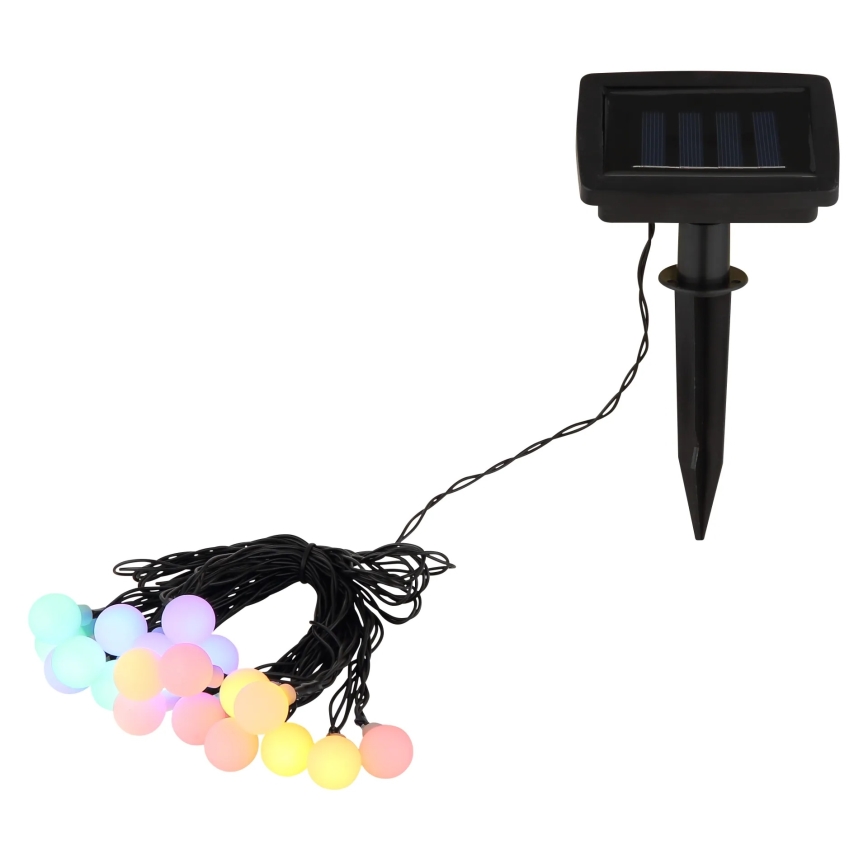 Globo - LED Solar-Lichterkette 20xLED/1,2V IP44 300 mAh 5,8 m
