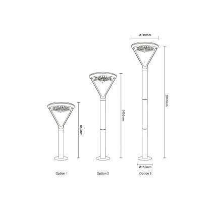 Globo - LED-Solarlampe LED/18W/3,7V 8000 mAh IP54