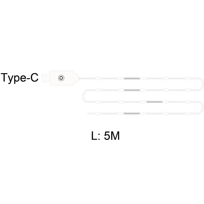 Globo - LED-Streifen 50xLED/0,06W/5V 5 m 8 Funktionen