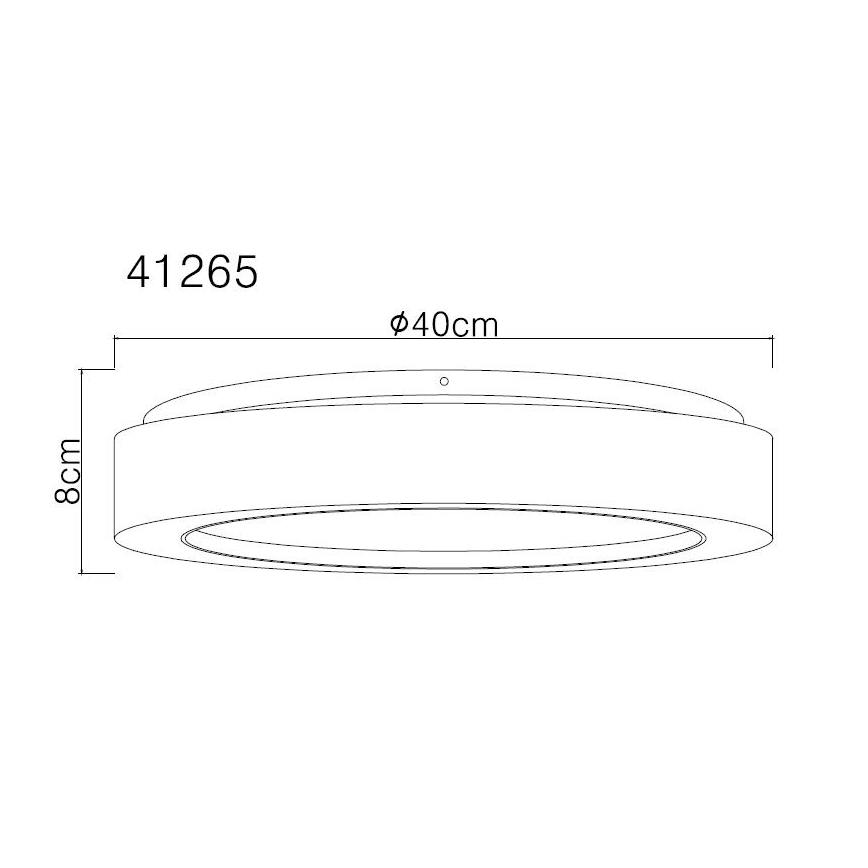Globo - LED-Deckenleuchte LED/24W/230V d 40 cm 3000K weiß