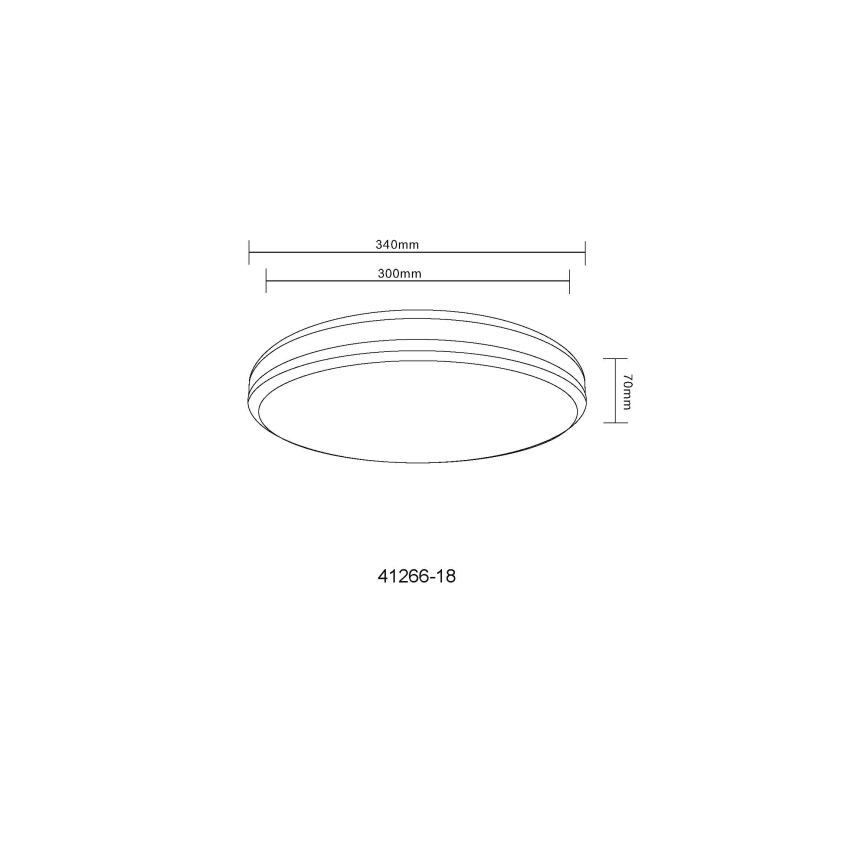 Globo - Dimmbare LED-RGBW-Deckenleuchte LED/18W/230V 2700-6000K + Fernbedienung