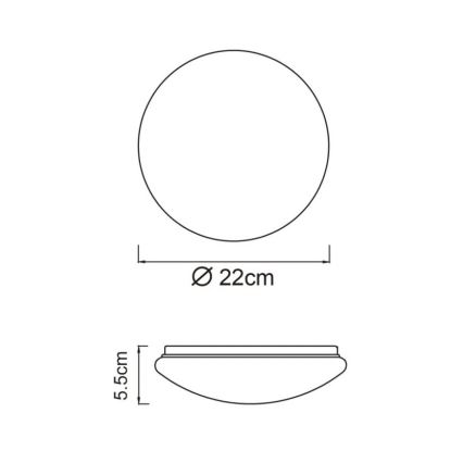 Globo - LED-Deckenleuchte LED/8W/230V 4000K Ø 22 cm