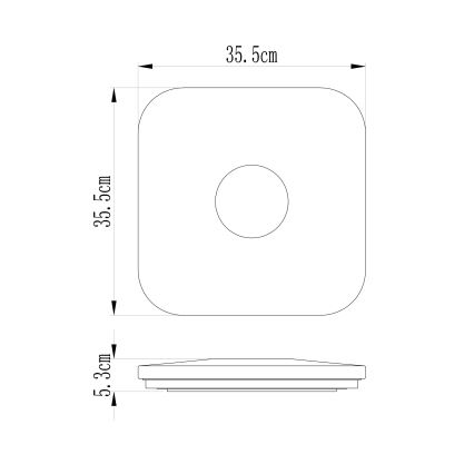 Globo - LED dimmbare Deckenleuchte LED/24W/230V 3000-6000K + Fernbedienung