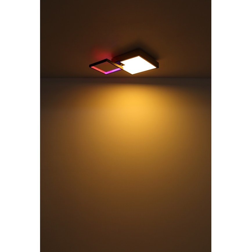 Globo - LED RGBW dimmbare Leuchte LED/21W/230V + LED/3W 2700-6500K + Fernbedienung