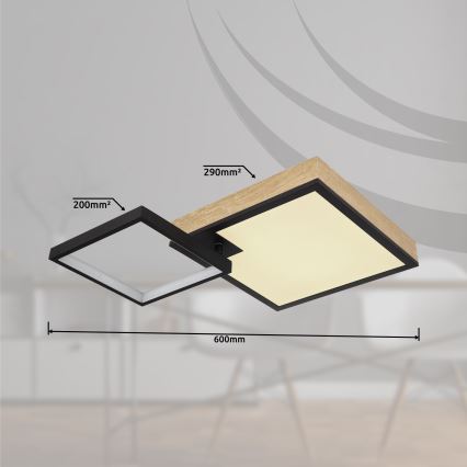 Globo - LED RGBW dimmbare Leuchte LED/21W/230V + LED/3W 2700-6500K + Fernbedienung