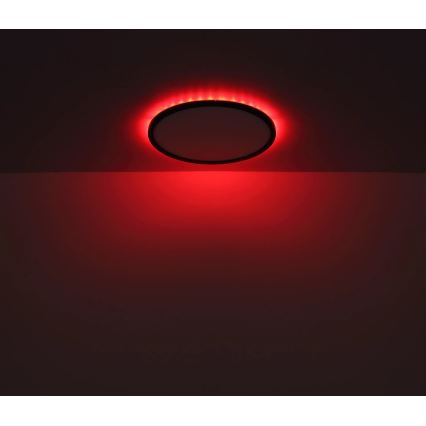Globo - LED RGB Dimmbare Deckenleuchte für Badezimmer LED/18W/230V 3000-6000K + Fernbedienung IP44 schwarz