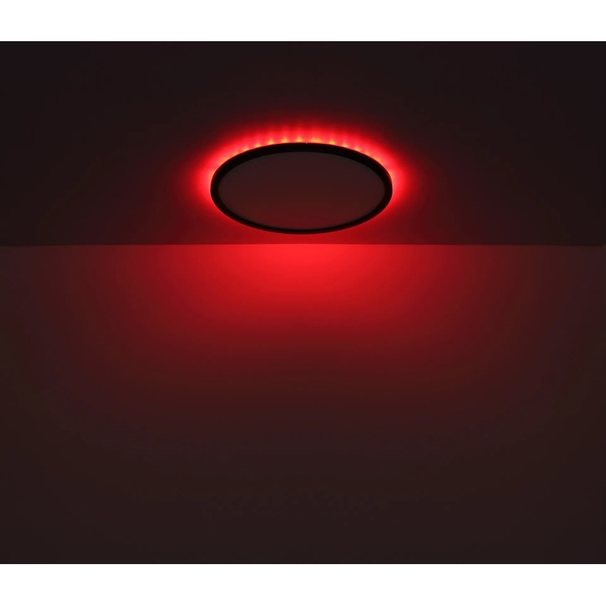 Globo - LED RGB Dimmbare Deckenleuchte für Badezimmer LED/18W/230V 3000-6000K + Fernbedienung IP44 schwarz